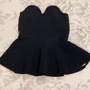 Zara ruffle tube top